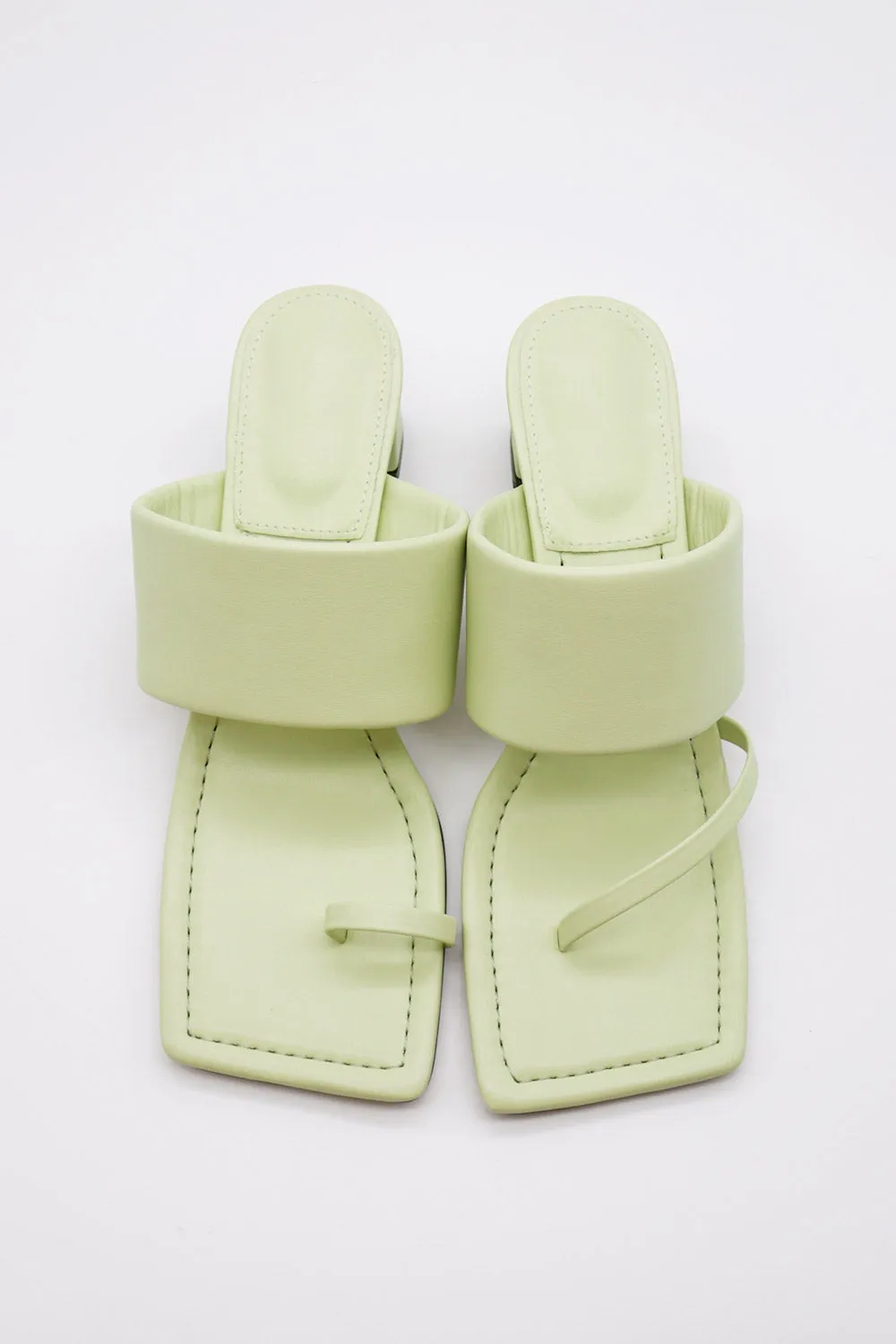 Toe Thong Mid Heeled Sandals