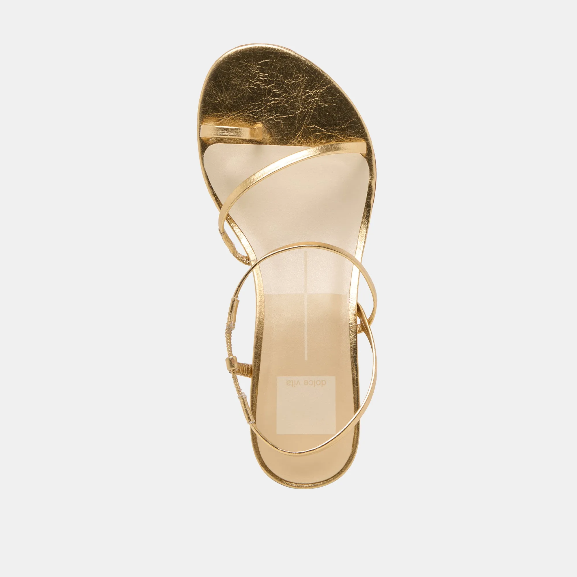 TRINI HEELS GOLD LEATHER