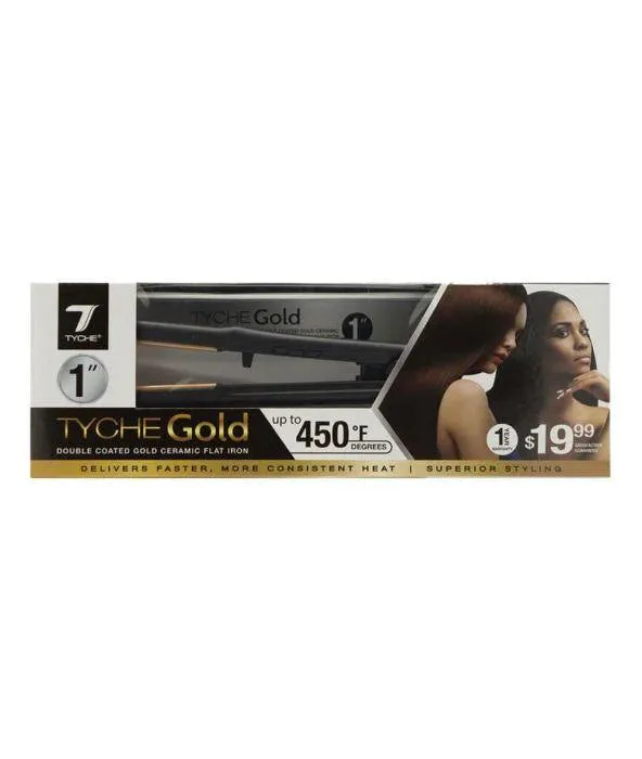 Tyche Gold Double Coated Gold Ceramic Flat Iron- 1 [TG100]