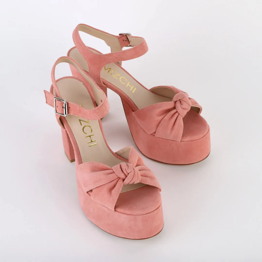 TYRA BELT - suede platform